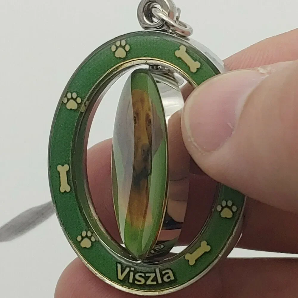 NEW Vizsla 2 Sided Spinning Keychain - high quality metal key chain